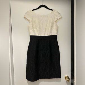 Milly black and white textured dress new with tags size 6